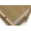 Pemberly Row Contemporary 1-Drawer Nightstand in Warm Maple Finish
