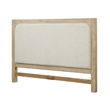 Pemberly Row Contemporary Queen Headboard in Tan Natural & Cream