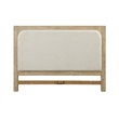 Pemberly Row Contemporary Queen Headboard in Tan Natural & Cream
