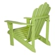 Pemberly Row Traditional Cedar Wood Patio Porch Adirondack Chair in Green