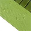 Pemberly Row Traditional Cedar Wood Patio Porch Adirondack Chair in Green