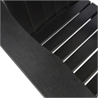 Pemberly Row All-Weather Resin Patio Porch Folding Adirondack Chair in Black