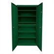 Pemberly Row Modern Industrial Office 5 Adjustable Shelves Storage in Green