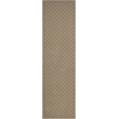 Pemberly Row Transitional Geometric 2'2 x 7'7 Polypropylene Area Rug in Beige