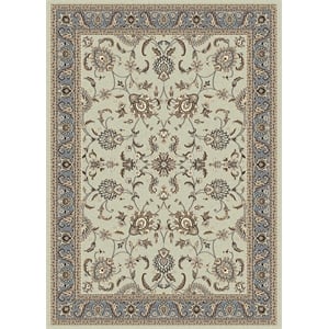 Pemberly Row Traditional 7'9&quot x 11' Rectangular Fabric Rug in Green