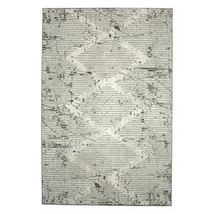 Pemberly Row Polyester Transitional Geometric Green 3x5 Area Rug
