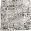 Pemberly Row Polyester Transitional Striated Gray 8' Round Area Rug