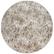 Pemberly Row Polyester Transitional Floral Beige 5' Round Area Rug