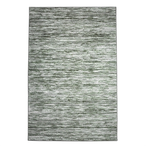 Pemberly Row Polyester Transitional Striated Green 5x8 Area Rug