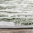 Pemberly Row Polyester Transitional Striated Green 5x8 Area Rug
