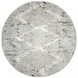 Pemberly Row Polyester Transitional Geometric Gray 5' Round Area Rug