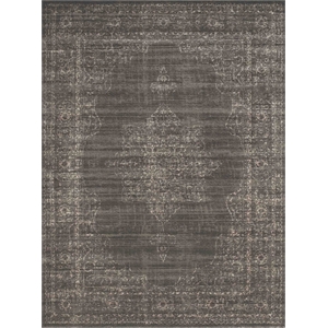Pemberly Row Traditional 3'3&quot x 4'11&quot Rectangular Fabric Rug in Brown