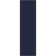 Pemberly Row Geometric 2'2 x 7'7 Polypropylene Area Rug in Navy Blue