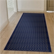 Pemberly Row Geometric 2'2 x 7'7 Polypropylene Area Rug in Navy Blue