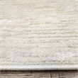 Pemberly Row Polyester Transitional Striated Beige 8' Round Area Rug