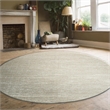 Pemberly Row Polyester Transitional Striated Beige 8' Round Area Rug