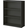 Pemberly Row Modern Industrial Office Stationary Bookcase in Charcoal