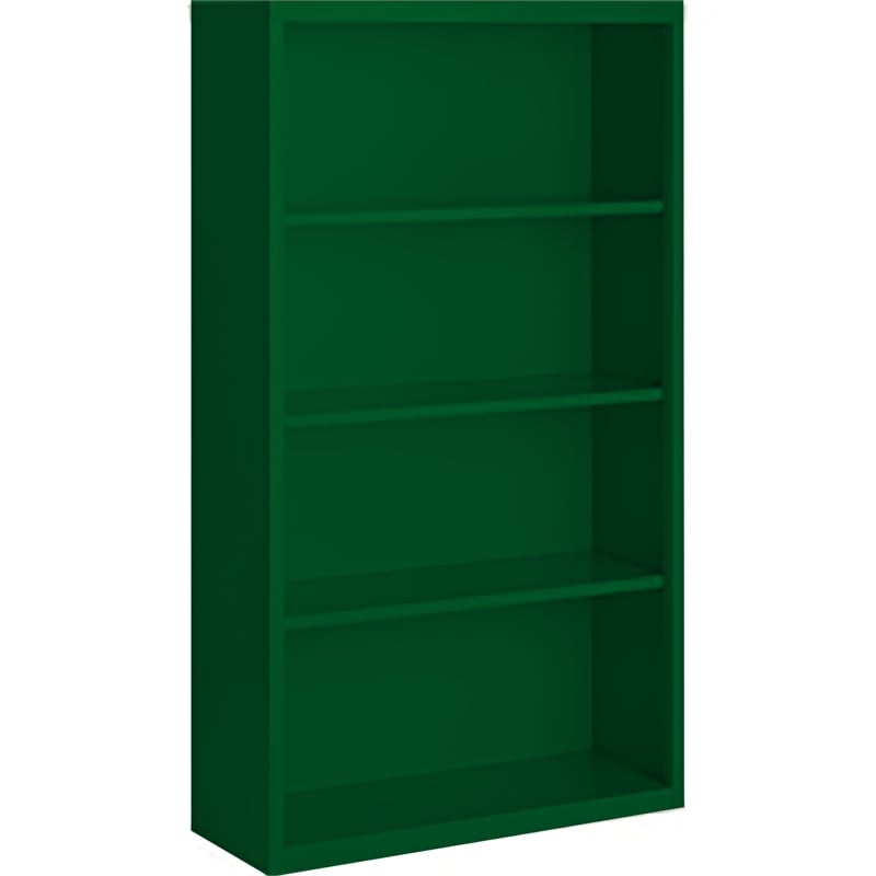Pemberly Row Modern Industrial Office Stationary Bookcase in Green