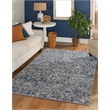 Pemberly Row Polyester Transitional Abstract Blue 3x5 Area Rug