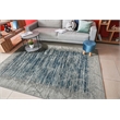 Pemberly Row Polyester Transitional Crackled Blue 3x5 Area Rug