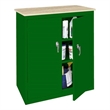 Pemberly Row Modern Industrial Office Counter High Cabinet in Green