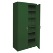 Pemberly Row Modern Industrial Office Adjustable Storage Cabinet in Green