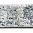 Pemberly Row Polyester Transitional Striated Blue 8' Round Area Rug
