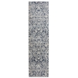 Pemberly Row Polyester Transitional Abstract Blue Runner Area Rug