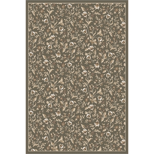 Pemberly Row Traditional 3'3&quot x 4'11&quot Rectangular Fabric Rug in Light Green