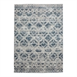 Pemberly Row Polyester Transitional Geometric Blue 8x10 Area Rug