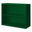 Pemberly Row Modern Industrial Office Stationary Bookcase in Green