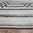 Pemberly Row Polyester Transitional BordeRed Blue Runner Area Rug