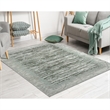 Pemberly Row Polyester Transitional Crackled Gray 5x8 Area Rug