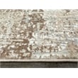 Pemberly Row Polyester Transitional Striated Beige 8' Round Area Rug