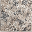 Pemberly Row Polyester Transitional Floral Gray 8x10 Area Rug