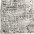 Pemberly Row Polyester Transitional Striated Gray 8x10 Area Rug