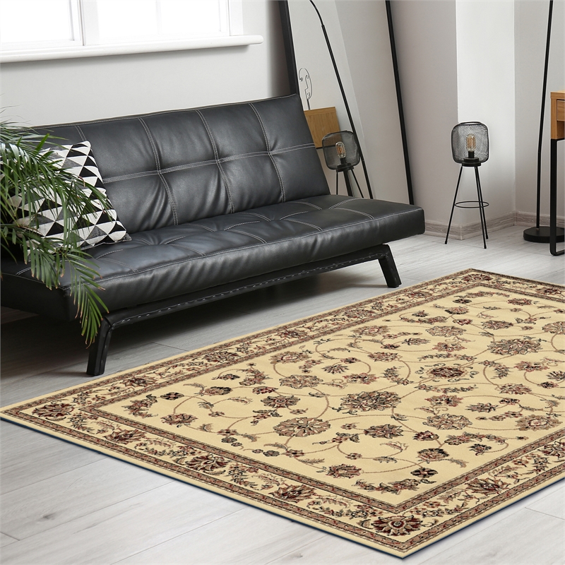 Pemberly Row Oriental Floral 7'9
