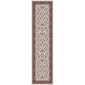 Pemberly Row Traditional 2'2&quot x 8' Rectangular Fabric Rug in Ivory