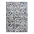Pemberly Row Polyester Transitional Abstract Blue 5x8 Area Rug