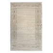 Pemberly Row Polyester Transitional BordeRed Beige 5x8 Area Rug