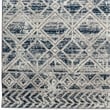 Pemberly Row Polyester Transitional Geometric Blue 3x5 Area Rug