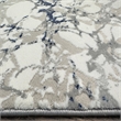 Pemberly Row Polyester Transitional Marbled Blue 5' Round Area Rug