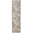 Pemberly Row Polyester Transitional Floral Beige Runner Area Rug