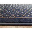 Pemberly Row Geometric 7'9 x 11' Polypropylene Area Rug in Navy Blue