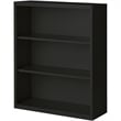 Pemberly Row Modern Industrial Office Stationary Bookcase in Black