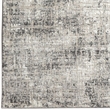 Pemberly Row Polyester Transitional Striated Gray 5' Round Area Rug