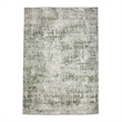 Pemberly Row Polyester Transitional Striated Gray 5' Round Area Rug
