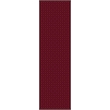 Pemberly Row Geometric 2'2 x 7'7 Polypropylene Area Rug in Burgundy Red