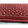 Pemberly Row Geometric 2'2 x 7'7 Polypropylene Area Rug in Burgundy Red