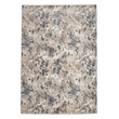 Pemberly Row Polyester Transitional Floral Gray 3x5 Area Rug